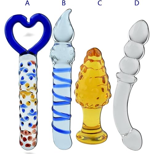Rbenxia 7 Types Set Crystal Glass Anal Plug New Top Unique Design Sex Toy Adult Products Crystal Glass SM G-spot Pleasure Anal Butt Plug Stimulator