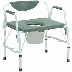 11135-1 - Bariatric Drop Arm Bedside Commode Chair
