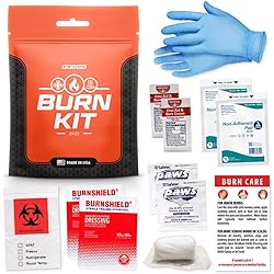 Go2Kits Emergency Burn Kit in Compact First Aid All-Purpose Resealable Pack for Home, Office, Car & Travel BK33