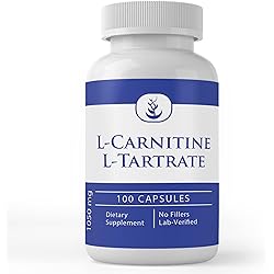 Pure Original Ingredients L-Carnitine L-Tartrate 100 Capsules Always Pure, No Additives Or Fillers, Lab Verified