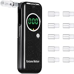 Breath Ketosis Tester Portable Ketone Breath Analyzer Professional Grade Accuracy Ketosis Breath Meter for Track Your Ketones