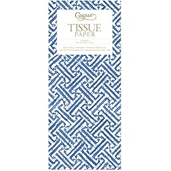 Caspari Tissue Paper, Fretwork Blue 10024TIS