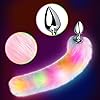 FST Sexy Fox Tail Anal Plug Sex Foreplay Glowing Adult Toys Fashion Role-Playing Alloy Anus Stopper Furry Pink Faux Fox Tail Couples Lover Flirting Libido Stimulation Toys S