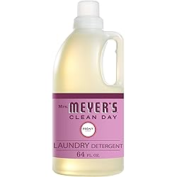 Mrs. Meyer's Liquid Laundry Detergent, Biodegradable Formula Infused with Essential Oils, Peony Scent, 64 Oz 64 Loads