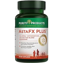 AstaFX Plus - Astaxanthin Super Formula - 30 Day Supply from Purity Products - Supports Endurance - Promotes Healthy Skin - Supports Visual Health - Up to 6,000 Times More Powerful Than Vitamin C