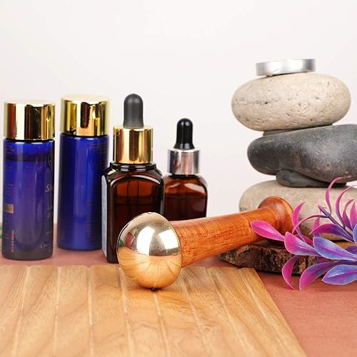 HealthandYogaTM Kansa Face and Foot Massager - Small Additional Natural Vetiver Bath Scrub
