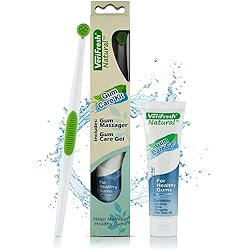 Gum StimulatorMassager and All Natural Gum Gel - VeriFresh - Gum Care Kit for Healthy Gums