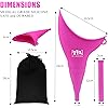 Medn life Female Portable Urinal for Women,Women to Pee Standing Up,Reusable Female Urinal Silicone,Portable Womens Urinal for Camping,Outdoor,Travel,Post Surgery Aid,Pack of 2