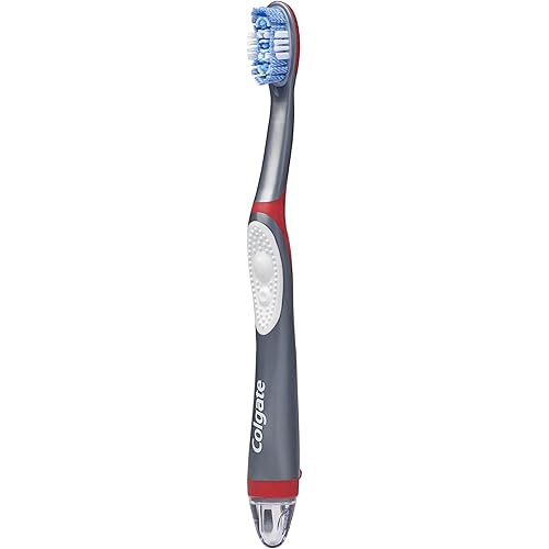 Colgate, 360 Optic Sonic Battery Power Toothbrush with Tongue and Cheek Cleaner Soft, White, 1 Count
