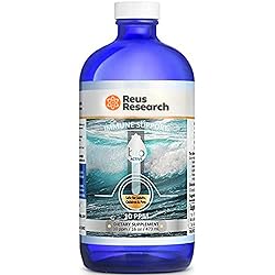 Reus Research Colloidal Silver Liquid Solution 16 oz in Glass Bottle 10 PPM