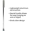 McKesson Silver Aluminum Round Handle Cane 28.75" to 37.75" H 300 lbs. Weight Capacity