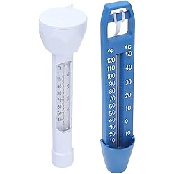 Water Thermometer, Pond Thermometer Portable Light in Weight Small in Size with Lanyard for Swimming Pools Saunas for SPAs Hot Springs