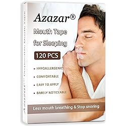 Azazar Mouth Tape for Sleeping 120 Pcs, Advanced Gentle Sleep Strips Better Nose Breathing, Less Mouth Breathing, Improved Nighttime Sleeping