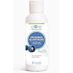 Liposomal Glutathione by Core Med Science - 500mg - 4 Fl Oz - Setria® - Antioxidant Supplement - Made in USA