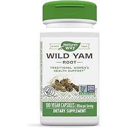 Nature's Way Wild Yam Root, Soothes Occasional GI Discomfort, Women's Health, 100 Capsules