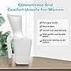 UNLICON Medical Female Urinal 1000mL, Female Portable Plastic Bottle Urinals with Contoured Handle for Incontinence, Hospital, Car Travel, Camping, Outdoor, Traffic,White 1PCS