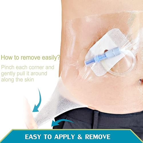 POSTOP MEDICAL WEAR Waterproof Adhesive Bandage Peritoneal Dialysis Catheter Shower Cover Roll Stretch Wound Shields Picc Line Chest Chemo Port Film Water Barrier Protector 6inchx197inchPack of 1