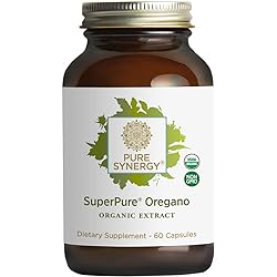 Pure Synergy SuperPure Oregano Extract | 60 Capsules | USDA Organic | Non-GMO | Vegan | with 36 mg of Carvacrol for Immune Health