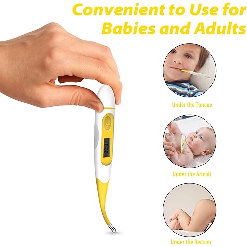 Bundle of Oral Thermometer, Thermometer for Adults, Digital Thermometer