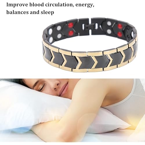 ALIWUAV Lymph Detox Magnetic Bracelet, Adjustable Lymphatic Drainage Magnetic Therapy Bracelet to Promote Circulation, for Shape, Arthritis Pain Relief Treatment Men & Women