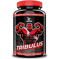 Nitric Oxide Booster for Men - Support Stamina, Muscle Growth, Blood Flow - Features Tribulus Terrestris, Ginseng, Ashwagandha - Natural Pre Workout Muscle Building Vitamins - 150 Pills