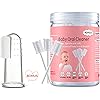 Baby Tongue Cleaner, Baby Toothbrush, 42Pcs Disposable Infant Toothbrush Clean Baby Mouth,Gauze Gum Cleaner Toothbrush Baby Oral Cleaning Stick Dental Care for 0-36 Month BabyFree 1 Finger Toothbrush