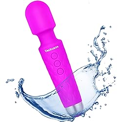 Massager for Women, 8 Powerful Speeds 20 Modes, Personal Rechargeable Massager, Handheld Waterproof Massager Therapy Back Neck Muscle Aches Sports Recovery, Quiet