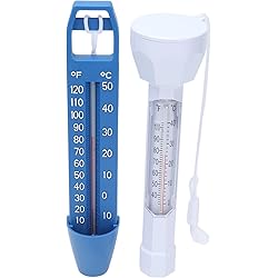 Water Thermometer, Pond Thermometer Waterproof Light in Weight with Lanyard for SPAs Hot Springs for Swimming Pools Saunas