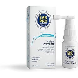 Ear Pro All Natural Swimmer Ear Spray for Kids and Adults - Safe and Easy to Use Ear Protection Spray Helps Prevent Trapped Water, Water Related Ear Problems, and Protect Hearing. 1 Pack - 200 Uses