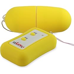 LeLuv Remote Control Egg Wireless Multispeed Vibrator Public Discreet Yellow