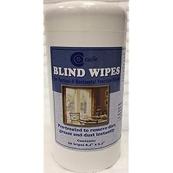 Window Blinds Cleaner Wipes - Streak-Free Household Cleaning Remover for Dirt, Dust and Grease on Windows | Easy Clean Disposable Wet Wipe for Vertical, Horizontal Venetian Blinder 1 Pack