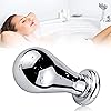 Stainless Steel Big Anal Plug Bulb Shape Jewelry Butt Plug Trainer Set Anal Massager Sex Toy for Men Women L