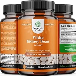 Pure White Kidney Bean Extract - AMPK Activator Pre Workout for Men and Women Natural Energy Supplement - Daily Fiber Supplement for Digestive Health and Energy Boost with Molybdenum and Amino Acids