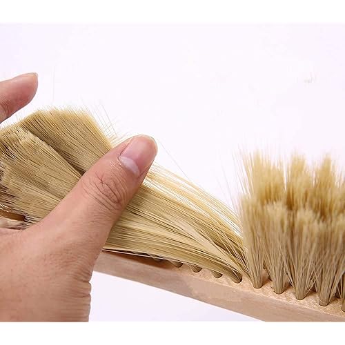 Huibot Hand Broom Soft Bristles Natural Small Dusting Brush Wooden Handle