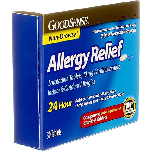 Good Sense Allergy Relief Loratadine Tablets, 10 mg 30 ea Pack of 3
