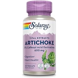Solaray Artichoke Leaf Extract 600mg | Potency | Healthy Liver, Gall Bladder & Digestive Function Support | Lab Verified | 60 VegCaps