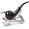AILE Tobacco Pipe Stand Holder - Stainless Steel Portable Foldable - For Single Pipe