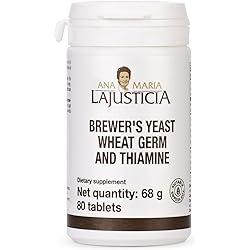 Ana Maria Lajusticia- BREWER'S Yeast - Source of Vitamins, Heart Health and Healthy Digestion - 20 Days Treatment Pack . Sugar Free & Vegan Friendly