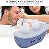 Snoring Prevention Device, Comfortable Silicone USB Charging Household Snore Stopper for SleepingBlue
