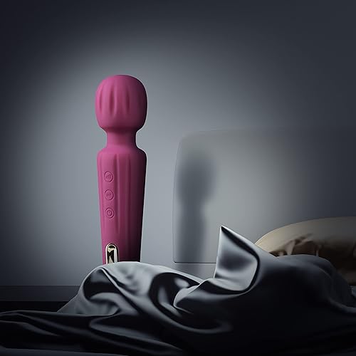 Blush Allana - Original Silicone Wand Massage with 20 Functions, 3 Rumbly Speed Modes - Handheld Flexible Massage Head - IPX7 Waterproof - Flexible Head Target Sore Muscle, Bladder Control - Rose Gold