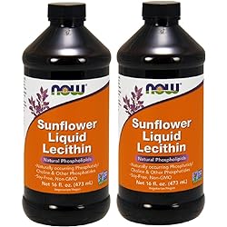 Now Foods, Sunflower Liquid Lecithin, 16 fl oz 473 ml Pack of 2