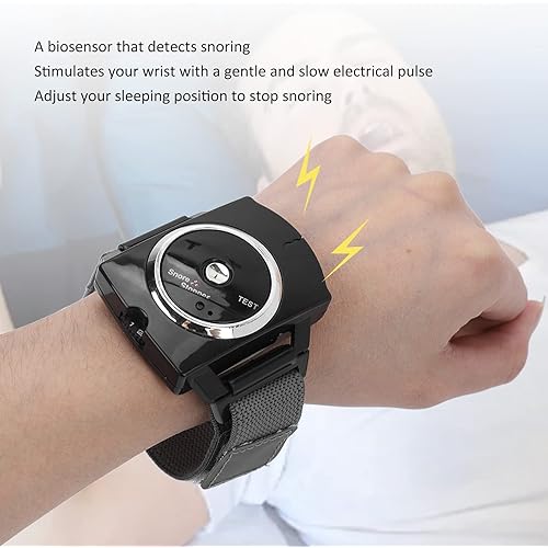 Intelligent Snore Bracelet, Smoothing Breath Snoring Wristband Watch for Travel Use