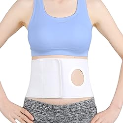 Medical Ostomy Belt Ostomy Hernia Support Belt Abdominal Binder Brace Abdomen Band Stoma Support for Colostomy Patients to Prevent Parastomal Hernia Stoma Opening- Men Or Women- Size XL