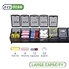 Ezy Dose Weekly 7-Day Pill Organizer, Vitamin Case, and Medicine Box, Medium Compartments, Black, Made in The USA