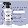 Therapy Stainless Steel Cleaner Polish & Wipe Kit - Spray and Wipe - For Steel Appliance, Sink, Grill, Refrigerator - Cleaner Stainless and Streak Remover