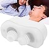 Anti Snoring Devices, Effective Humanized Reusable Anti Snoring Plugs Nasal Dilator Electric for Human BodyEnglish-LF03 White