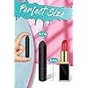 Bullet Vibrator with Angled Tip for Precision Clitoral Stimulation, Discreet Rechargeable Lipstick Vibe with 10 Vibration Modes Waterproof Nipple G-spot Stimulator Sex Toys for Women