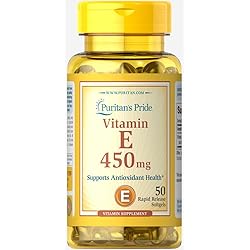 Puritan's Pride Vitamin E 450 mg-50 Softgels