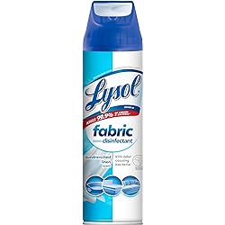 Lysol Fabric Disinfectant Spray, Sanitizing and Antibacterial Spray, For Disinfecting and Deodorizing Soft Furnishings, Sundrenched Linen 15 FL. Oz