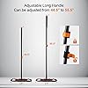 CLEANHOME Mops for Floor Cleaning with 3 Different Washable Mop Pads and Extendable 55” Long Handle, Multifunction Dust Mop for Hardwood,Marble,Tile Floor Mopping